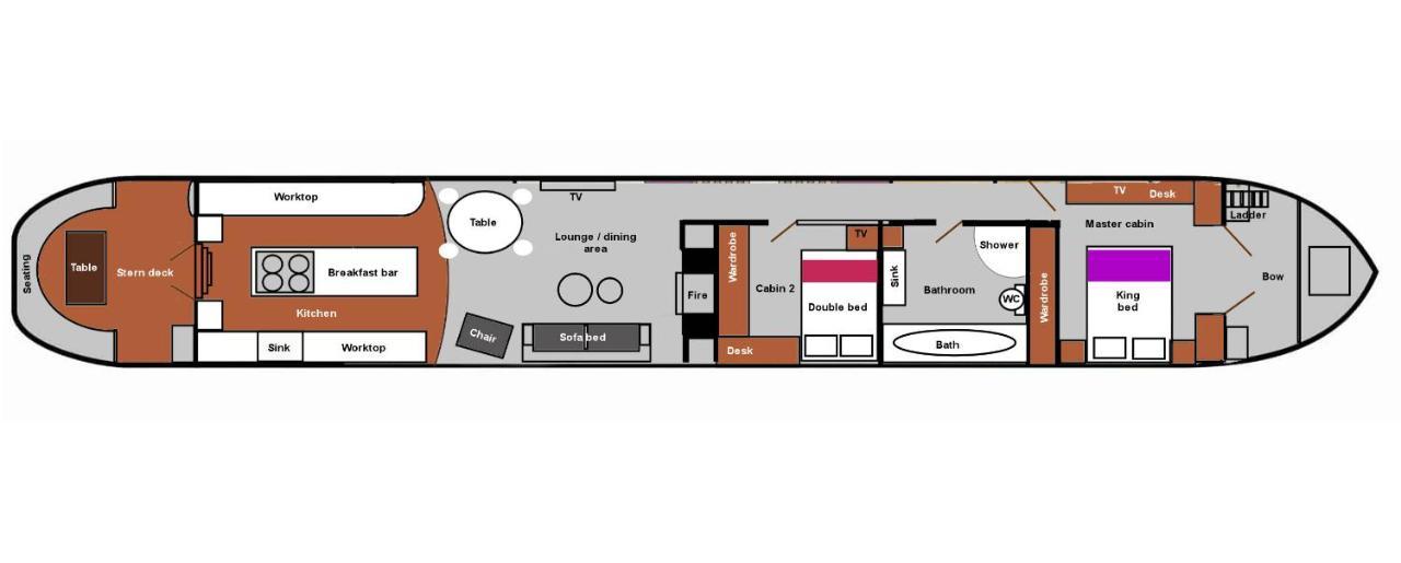 Luxury Boat - The Thistle Dream Uxbridge Eksteriør bilde